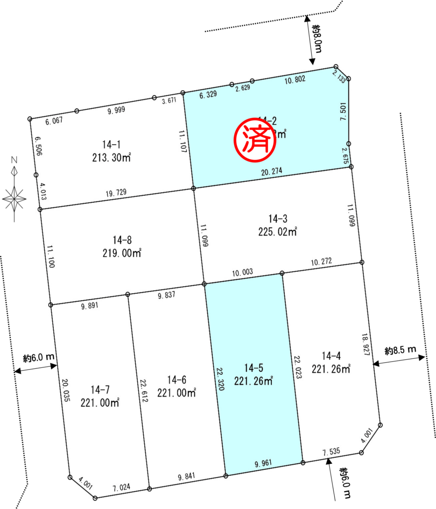 野々市市長池 14街区5 住宅用地 条件付