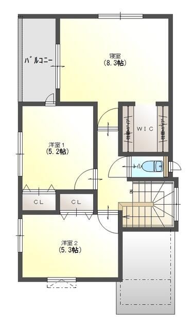 能美市 大長野町（明峰駅） 2階建 ４ＬＤＫ