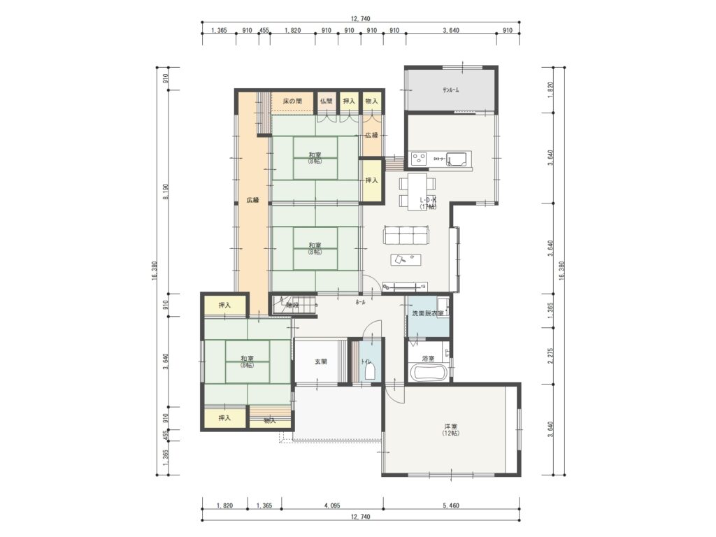 小松市吉竹町　 2階建 ６ＬＤＫ